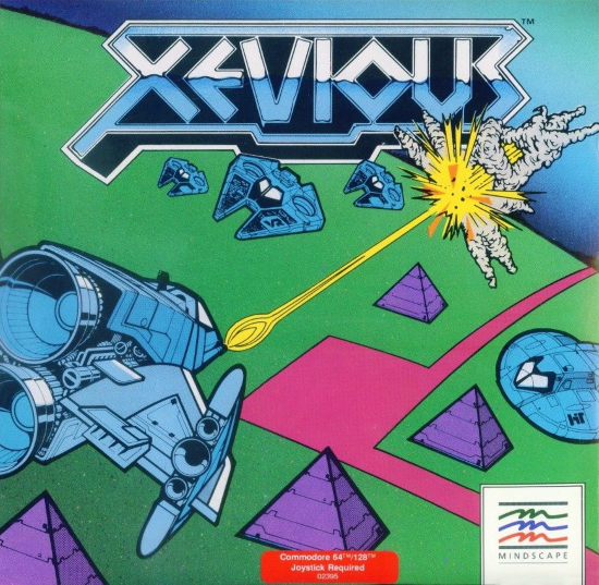 Xevious box art for Commodore 64